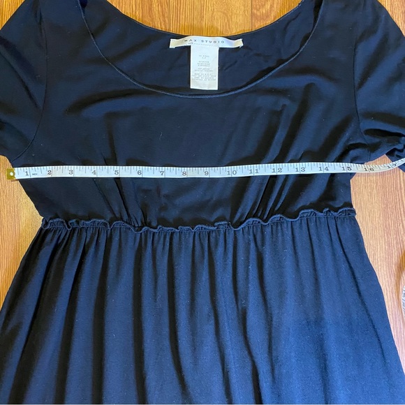 NWOT Max Studio Black Stretch All Season Vintage Empire Dress Size Small - Picture 8 of 13